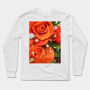 Orange Roses - Autumn Bouquet - Flowers Long Sleeve T-Shirt